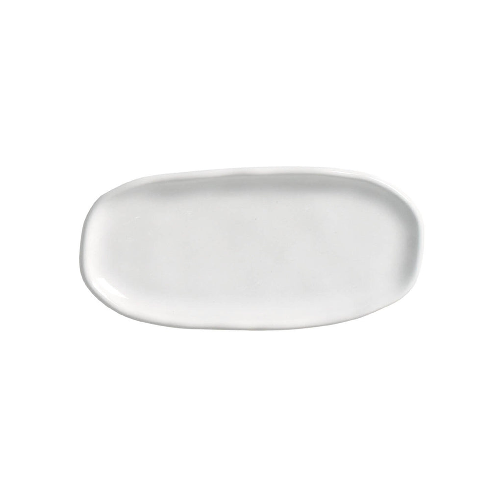 New White Medium Shallow Oval Platters, Set of 4 (Small Dish)