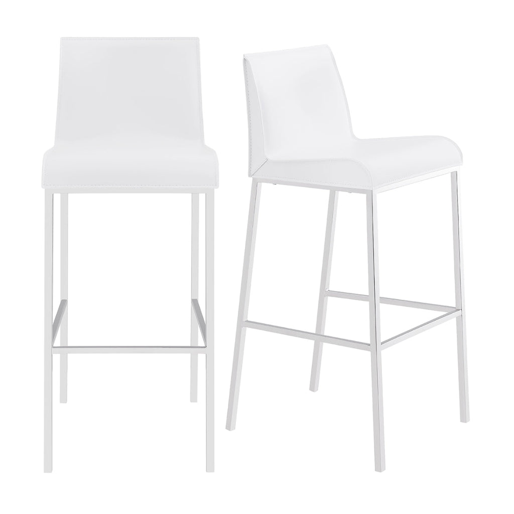 Cam-B Bar Stool - White,Set of 2