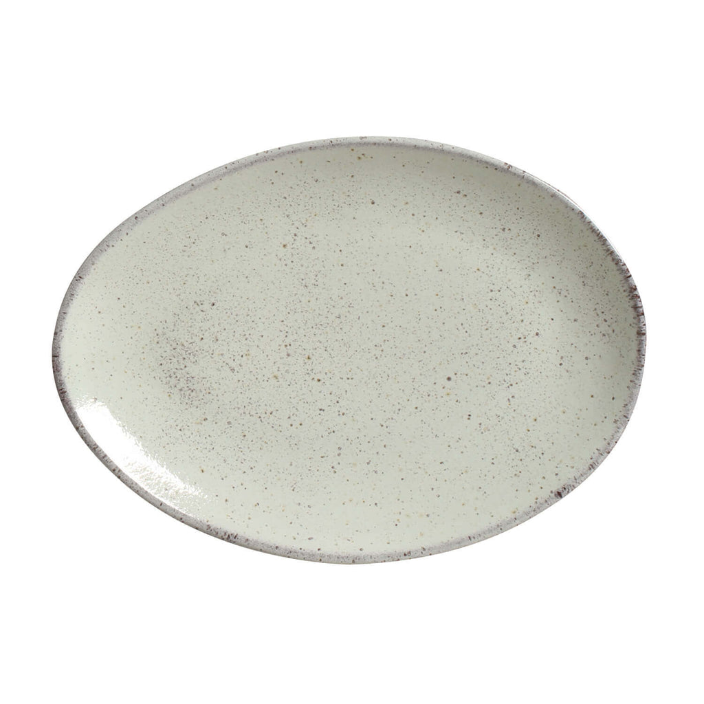 Pistache Oval Dessert Plates, Set of 6