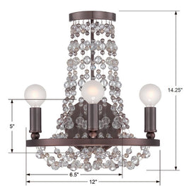 Channing 3 Light Sconce