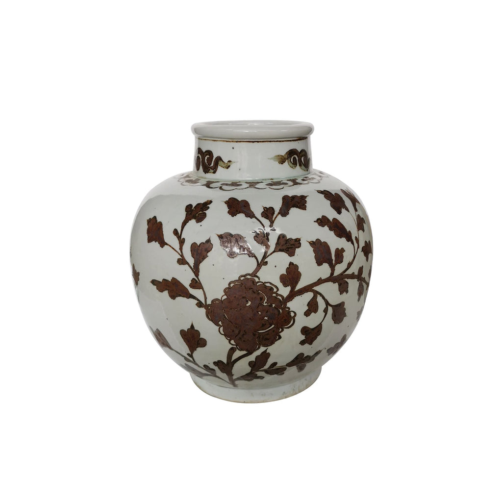 Rusty Brown Daisy Vase