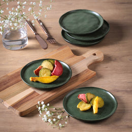 Greenery Bread Plates, Set of 6