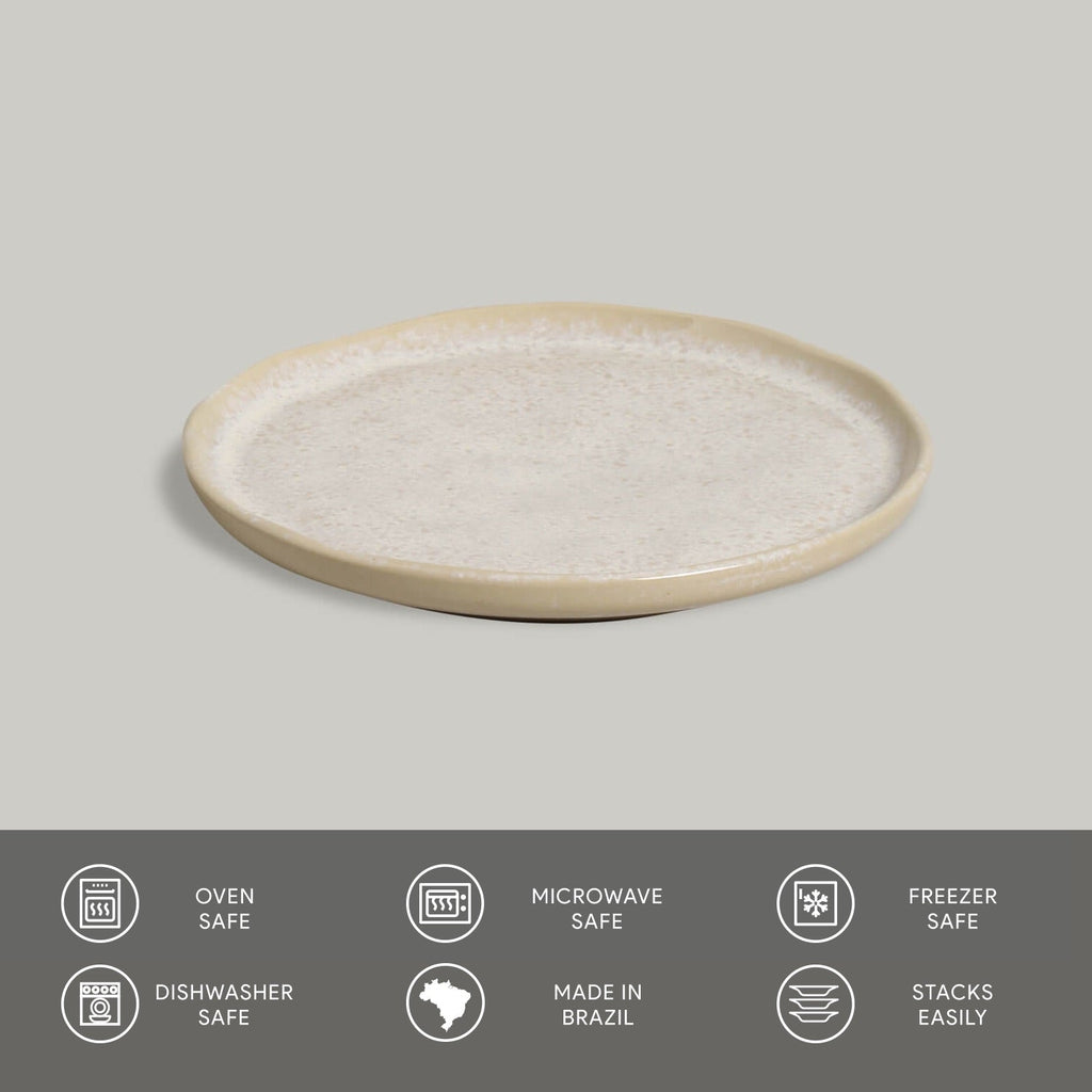 Latte Bread Plates, Set of 6