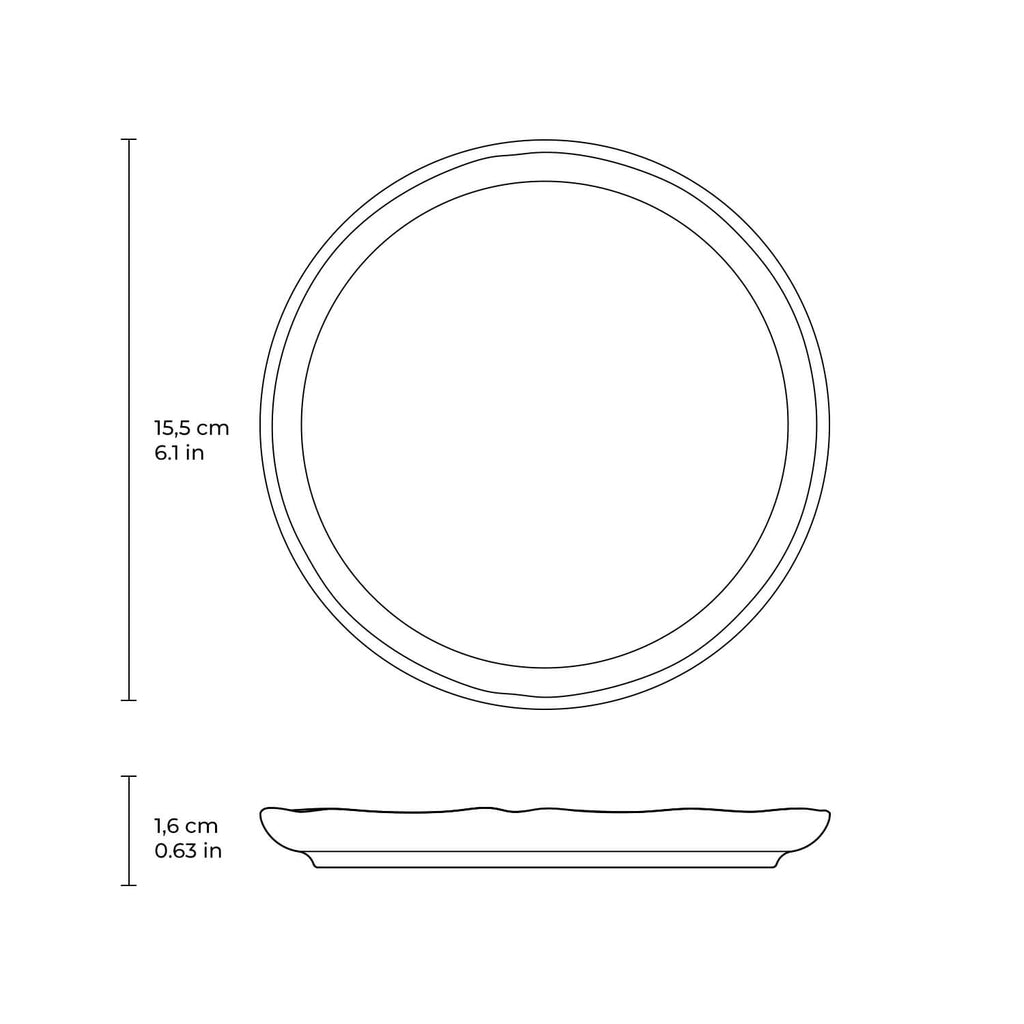 Chromium Bread Plates, Set of 6