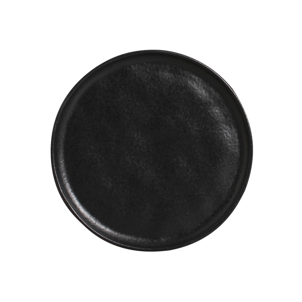 Matte Black Bread Plates, Set of 6