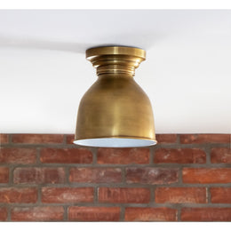 Southern Living Pantry Flush Mount (Natural Brass)