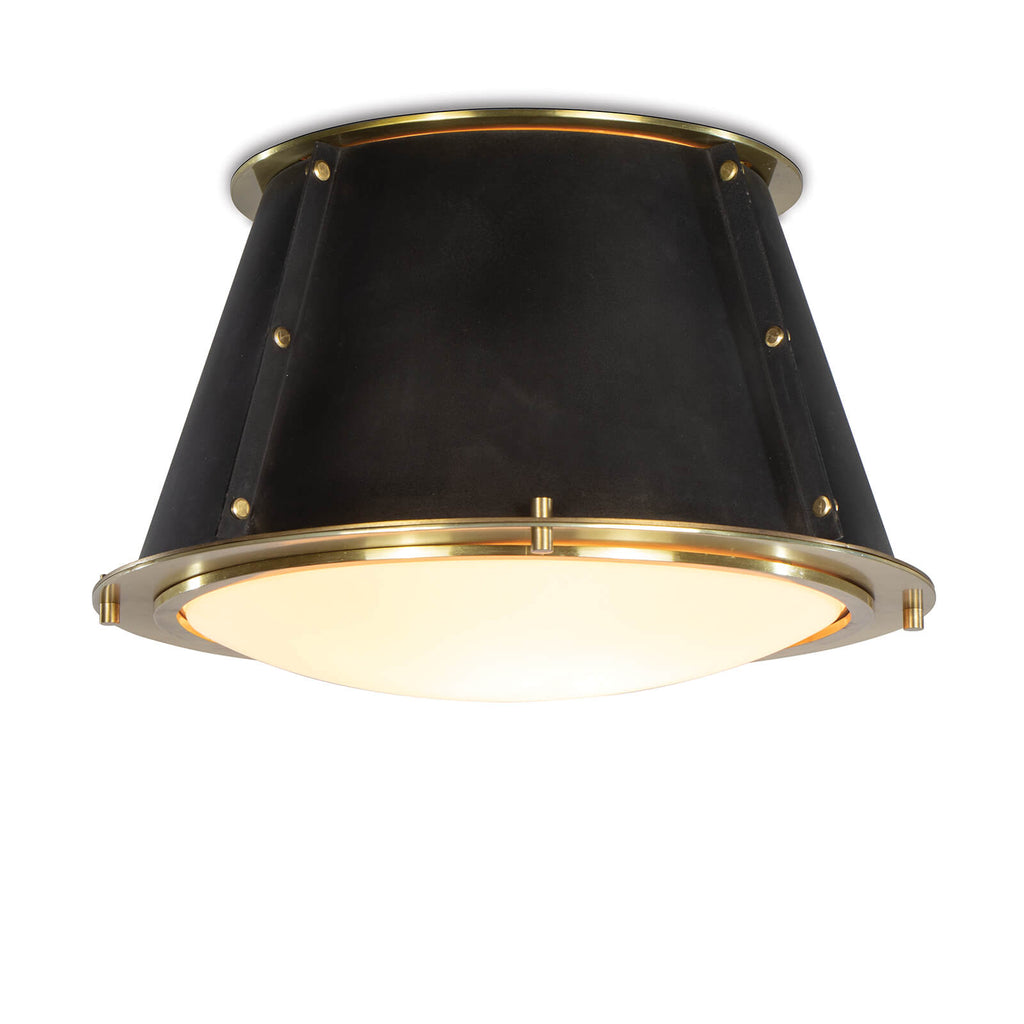 French Maid Flush Mount (Blackened Brass & Natural Brass)