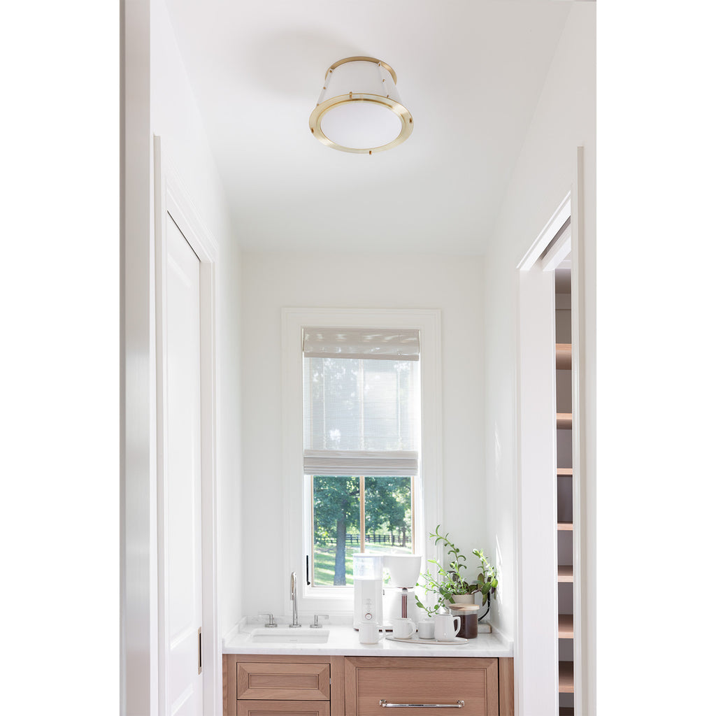 French Maid Flush Mount - White