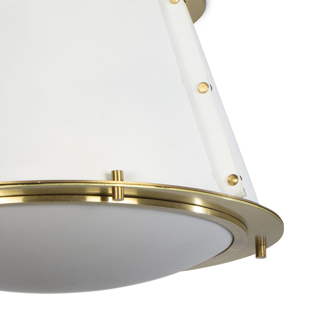 French Maid Flush Mount - White