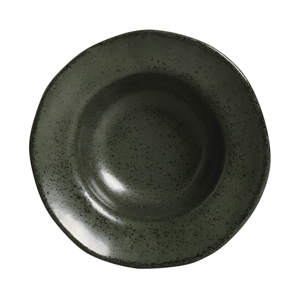 Greenery Deep Rim Dessert Plates, Set of 4