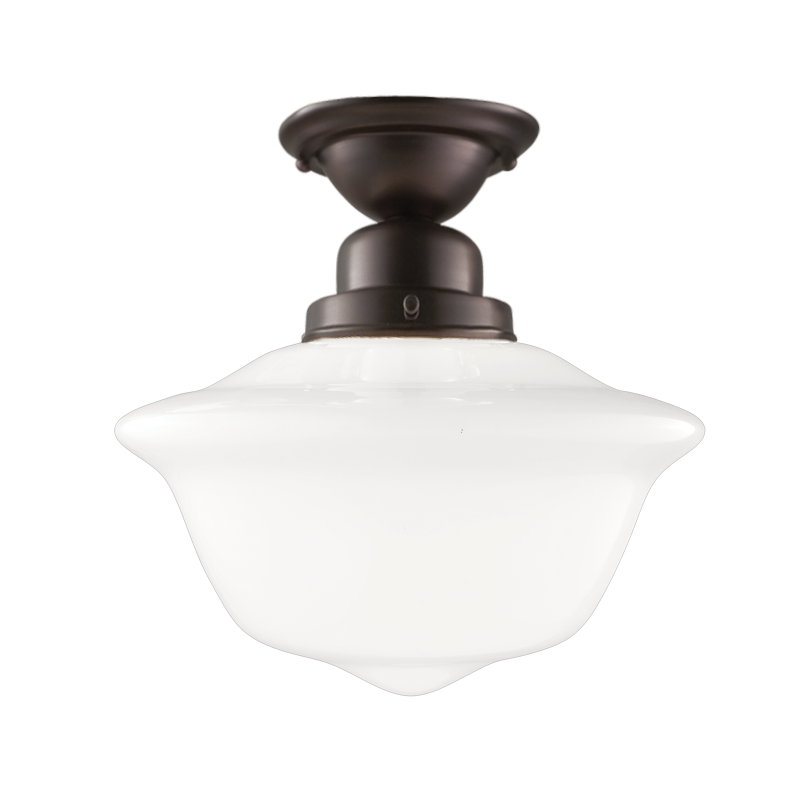 Edison Collection Semi Flush 11" - Old Bronze