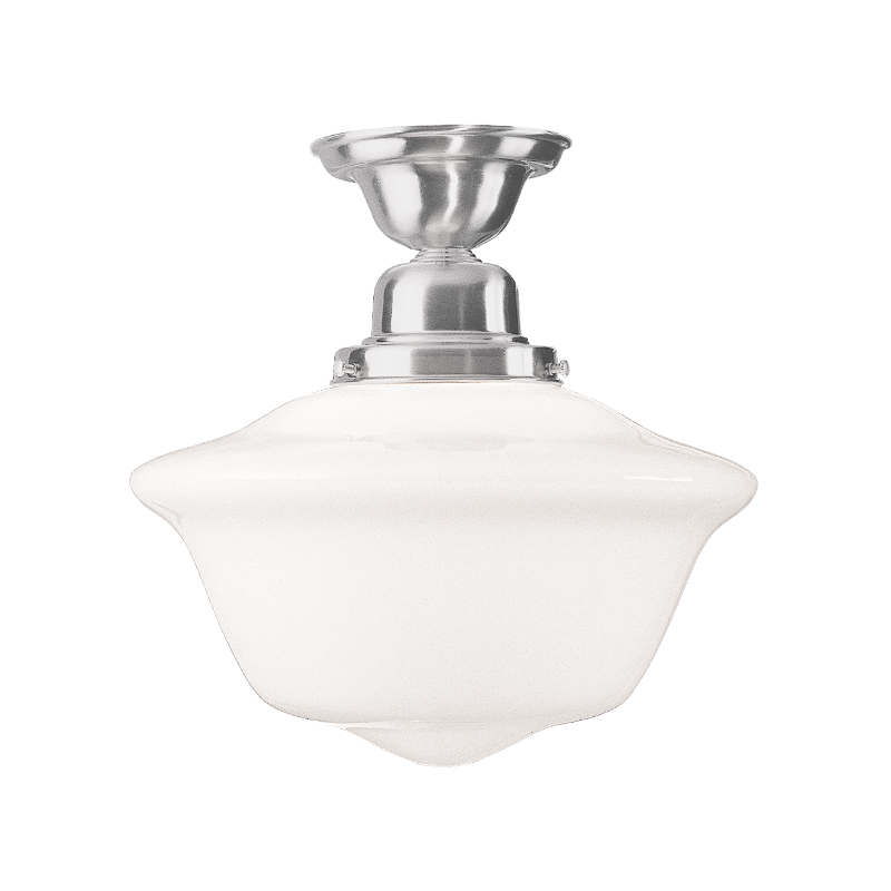 Edison Collection Semi Flush 15" - Satin Nickel