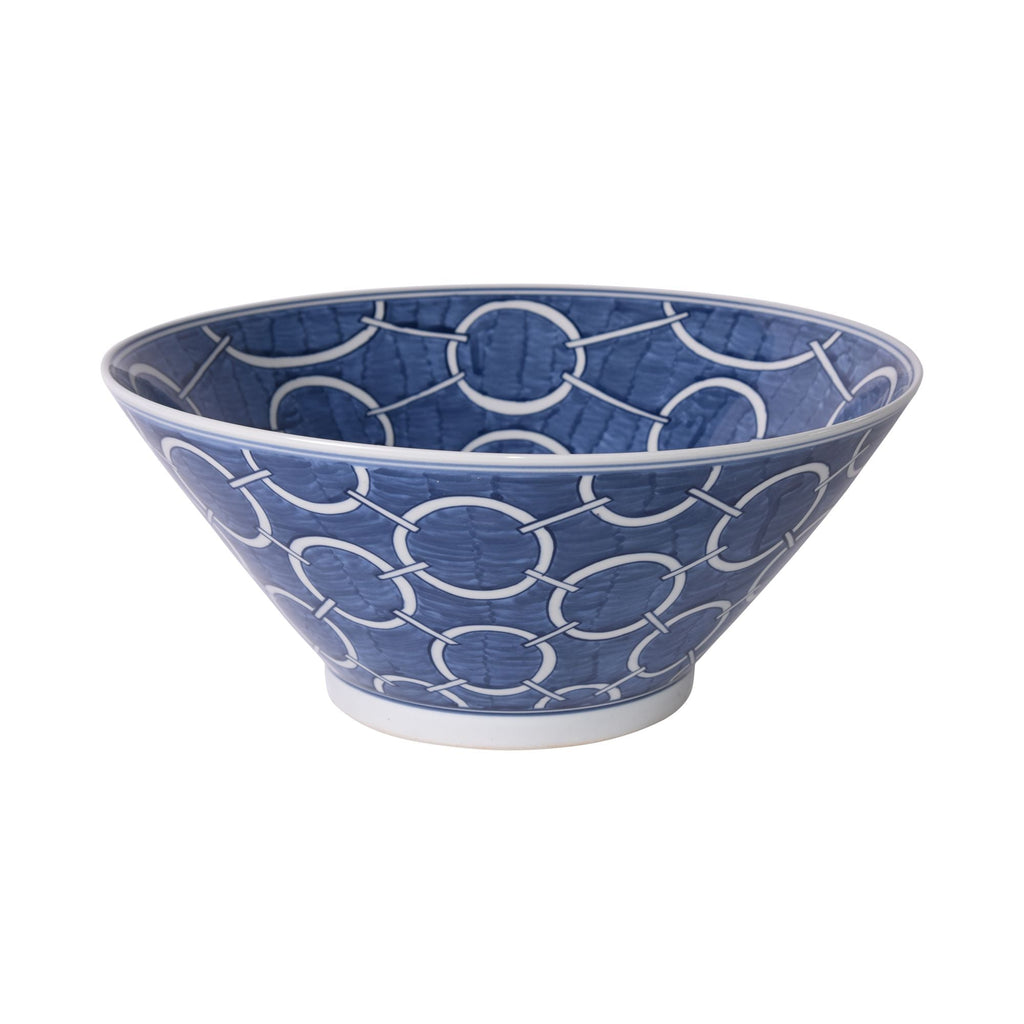 Indigo Blue Circle Bowl