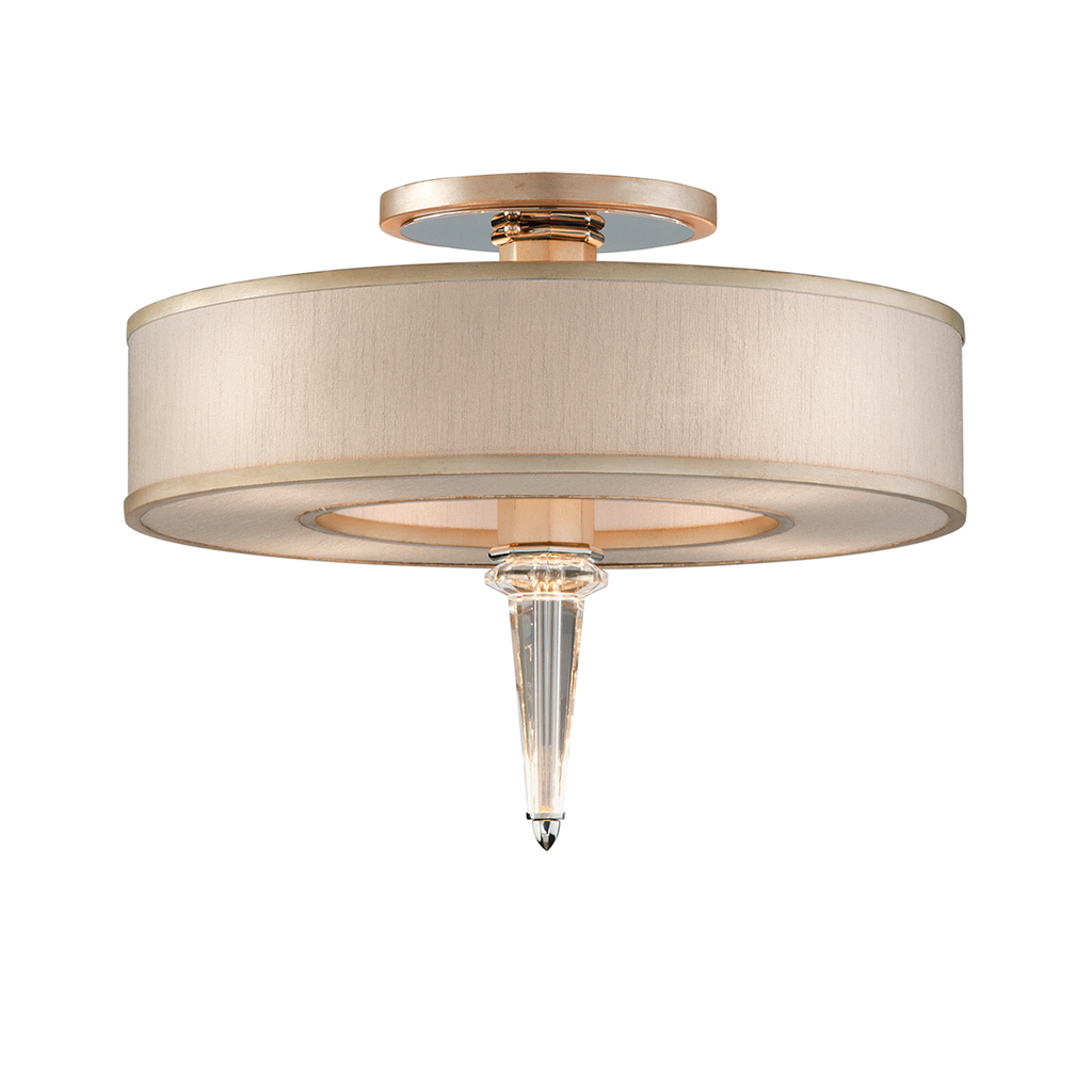 Harlow Semi Flush - Tranquility Silver Leaf