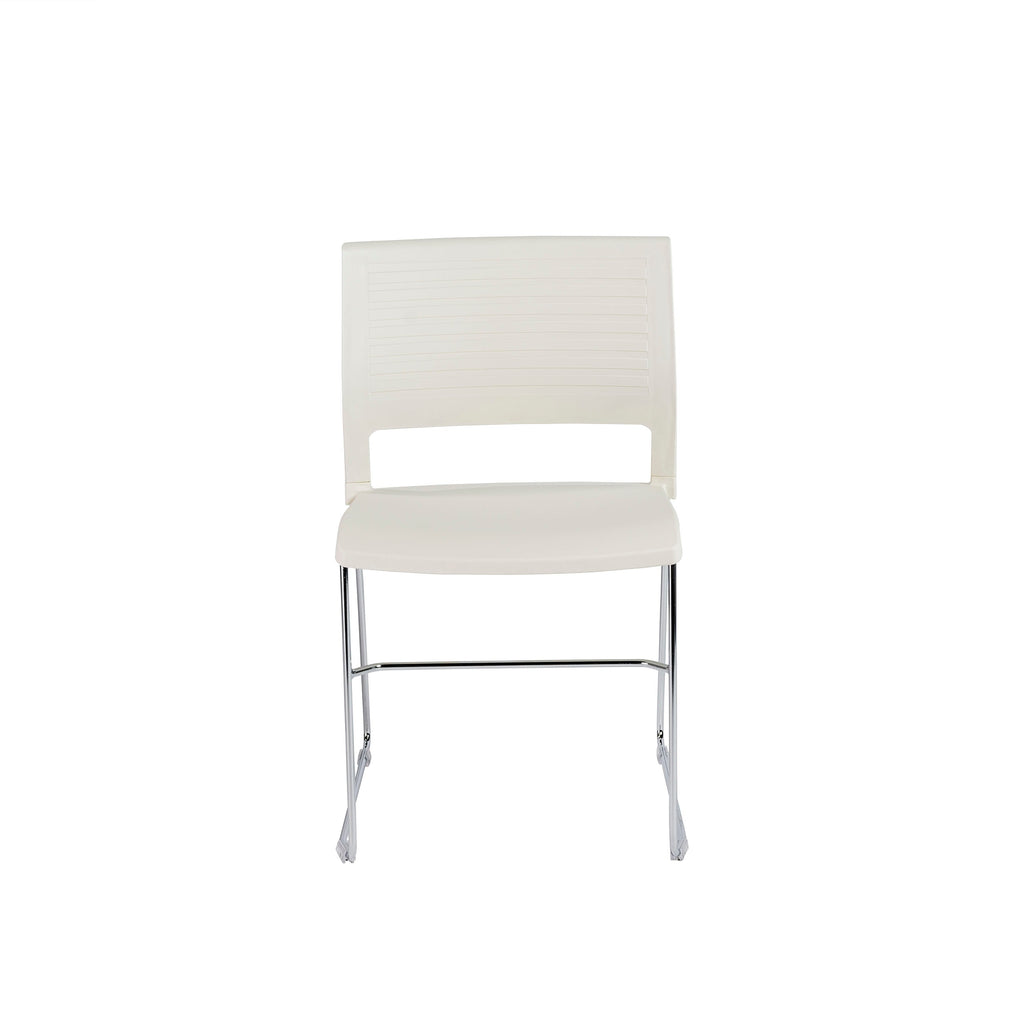 Renate Stacking Side Chair - White,Set of 4