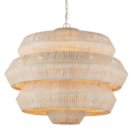 Antibes Medium White Chandelier