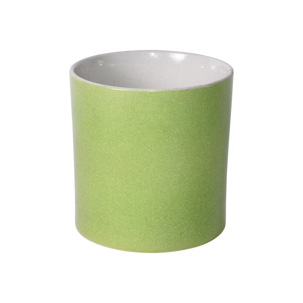 Lime Green Orchid Pot Small