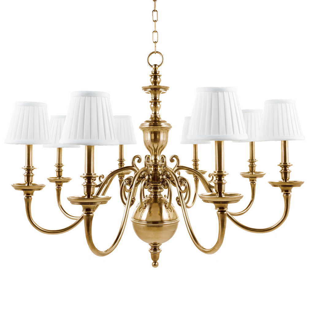 Charleston Chandelier - Aged Brass