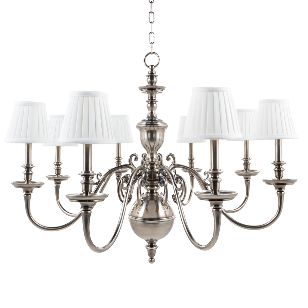 Charleston Chandelier - Historic Nickel