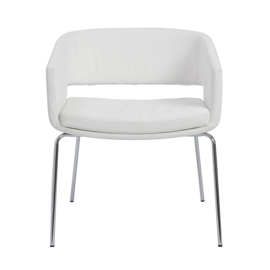 Amelia Lounge Chair - White,Set of 2