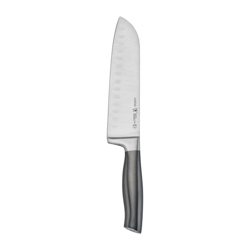 7" Hollow Edge Santoku Graphite