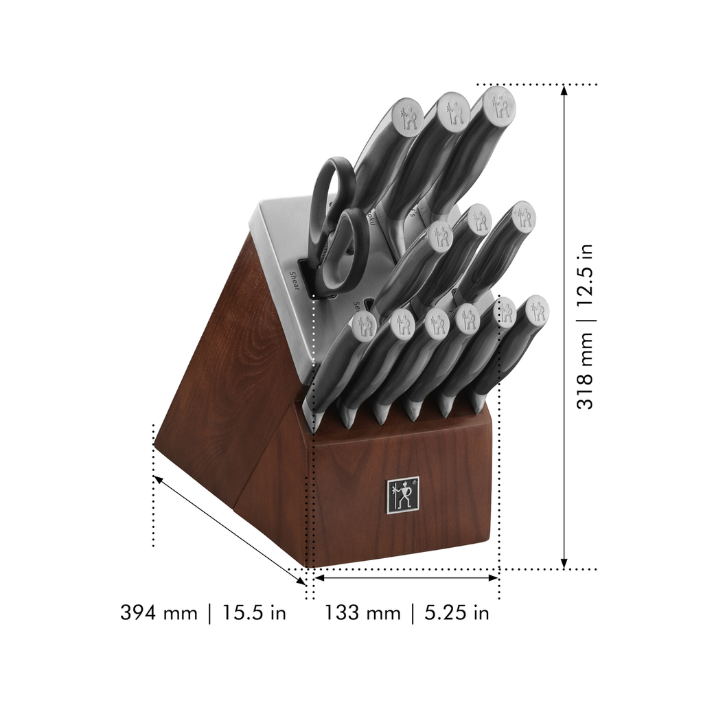 14 Piece, Self-Sharpening Knife Block Set