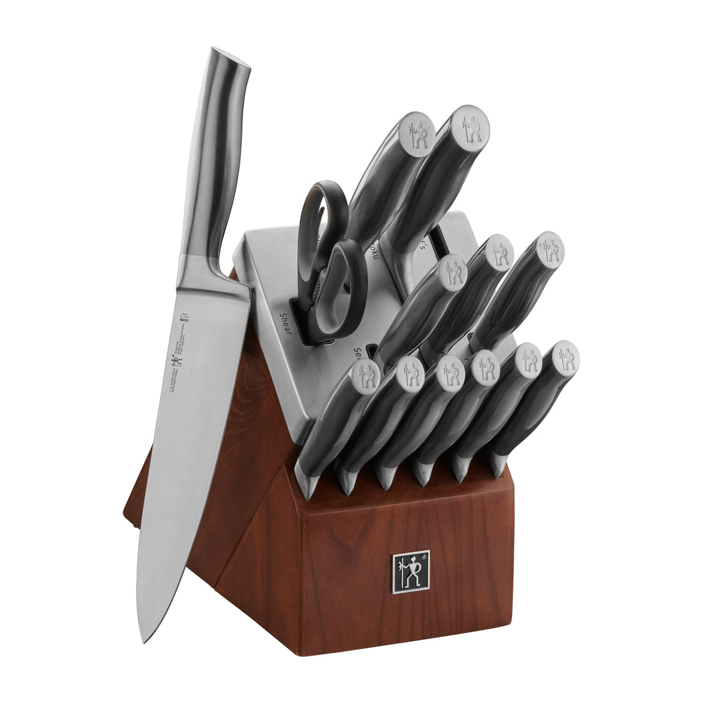 14 Piece, Self-Sharpening Knife Block Set