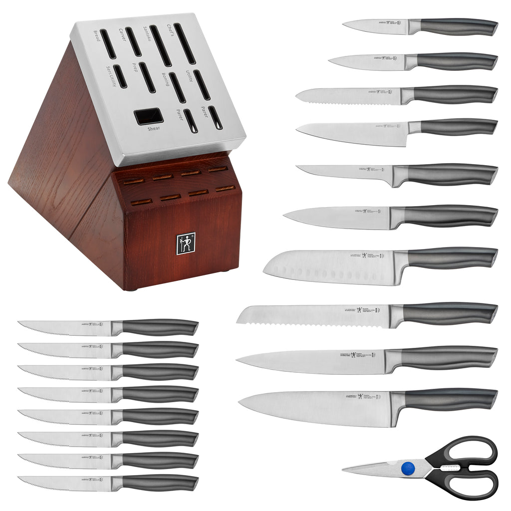 20-Piece Self-Sharpening Knife Block Set Graphite