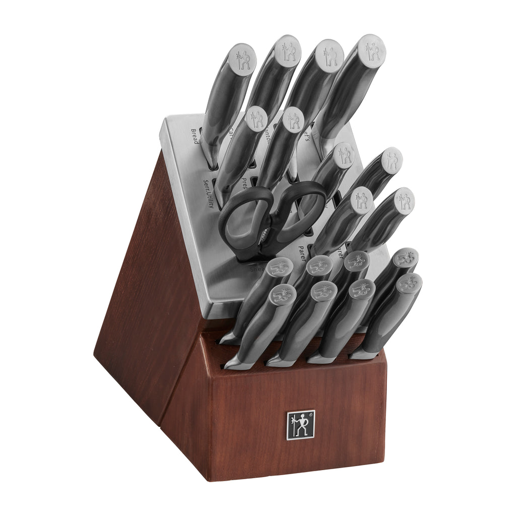 20-Piece Self-Sharpening Knife Block Set Graphite