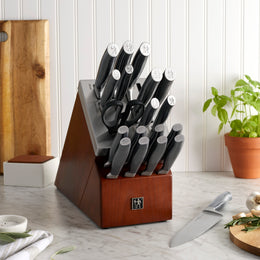 20-Piece Self-Sharpening Knife Block Set Graphite