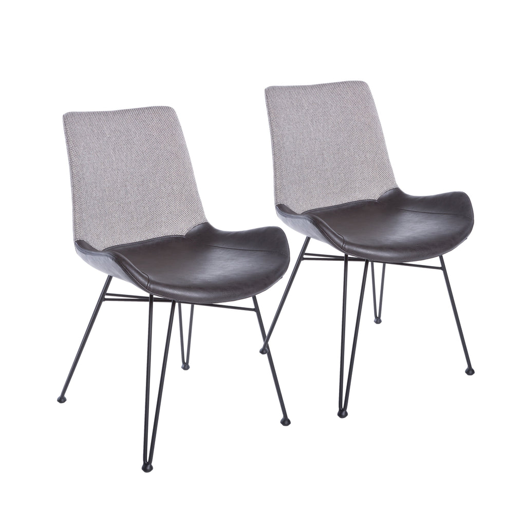 Alisa Side Chair - Light Grey,Set of 2