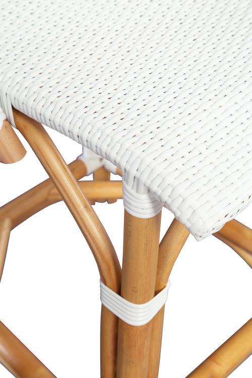 White Leroy Counter Stool