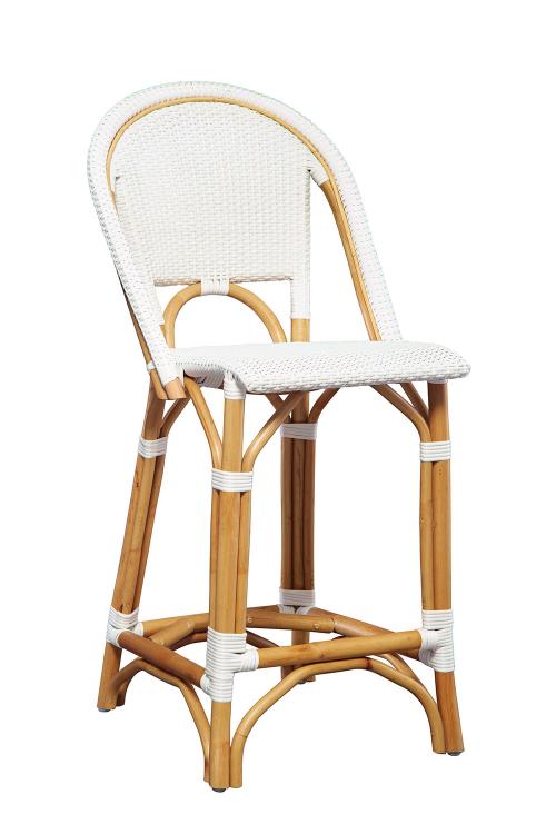 White Leroy Counter Stool