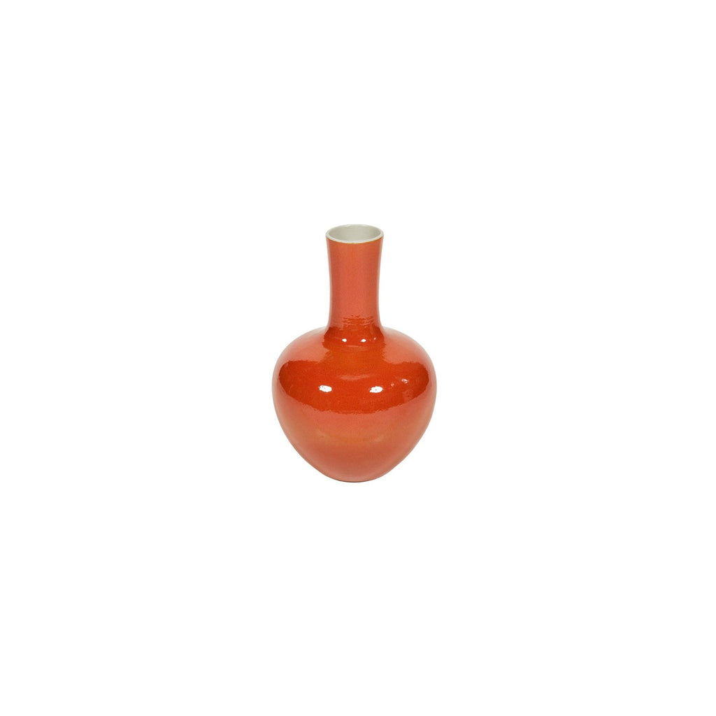 Orange Globular Vase Medium