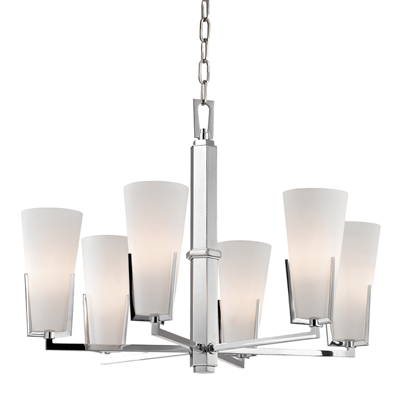 Upton Chandelier 19" - Polished Chrome