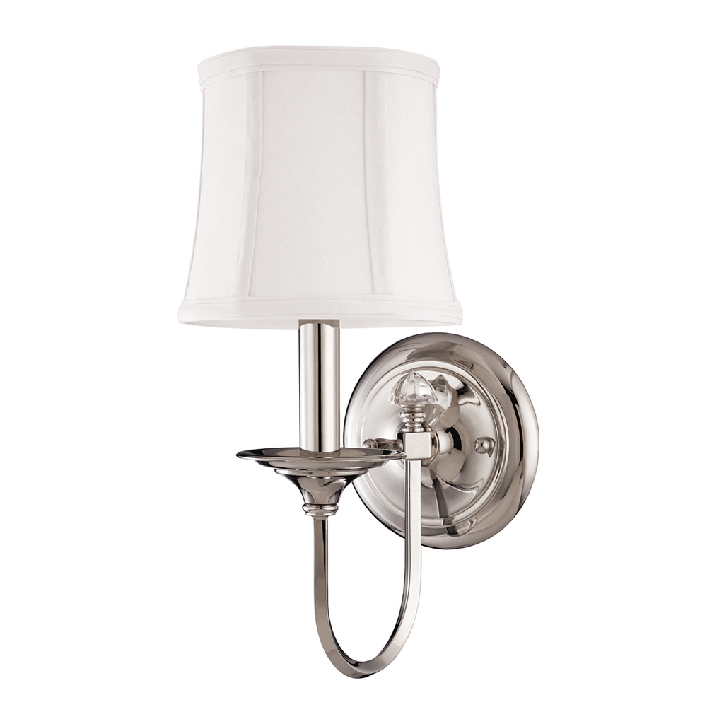 Rockville Wall Sconce 13" - Polished Nickel