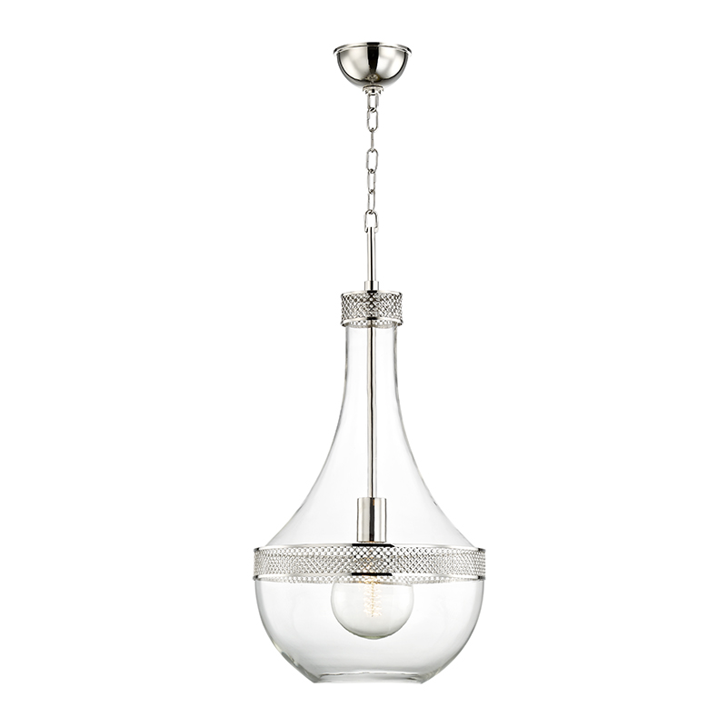 Hagen Pendant 29" - Polished Nickel