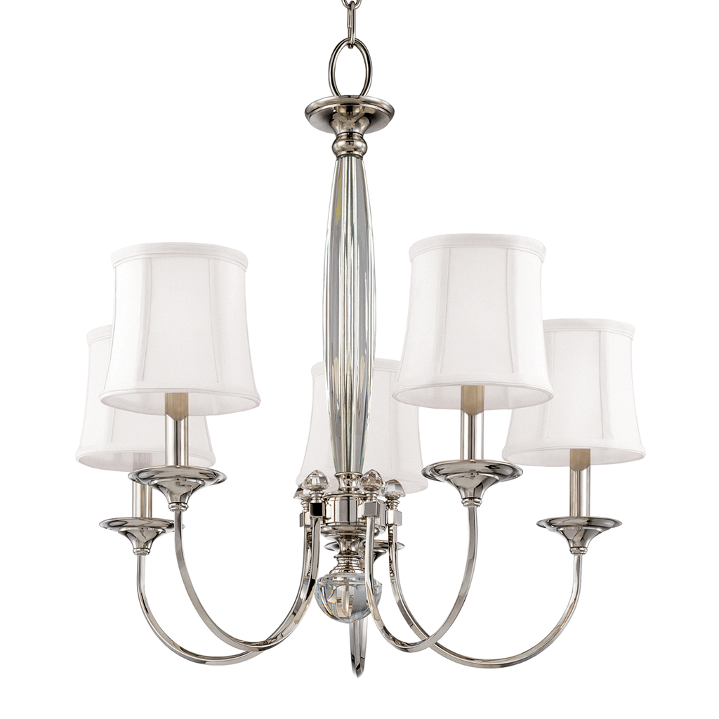 Rockville Chandelier 25" - Polished Nickel