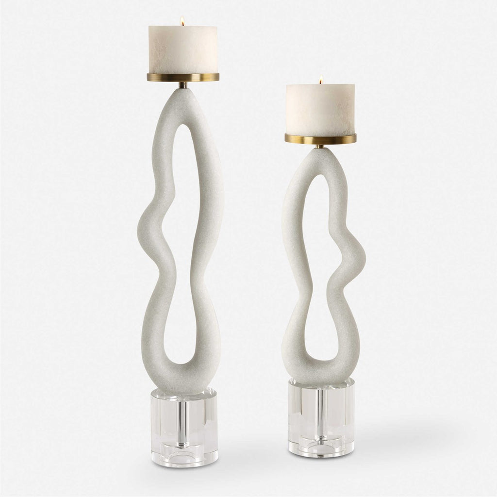Feamelo Candleholders, Set of 2