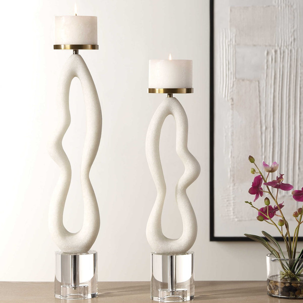 Feamelo Candleholders, Set of 2