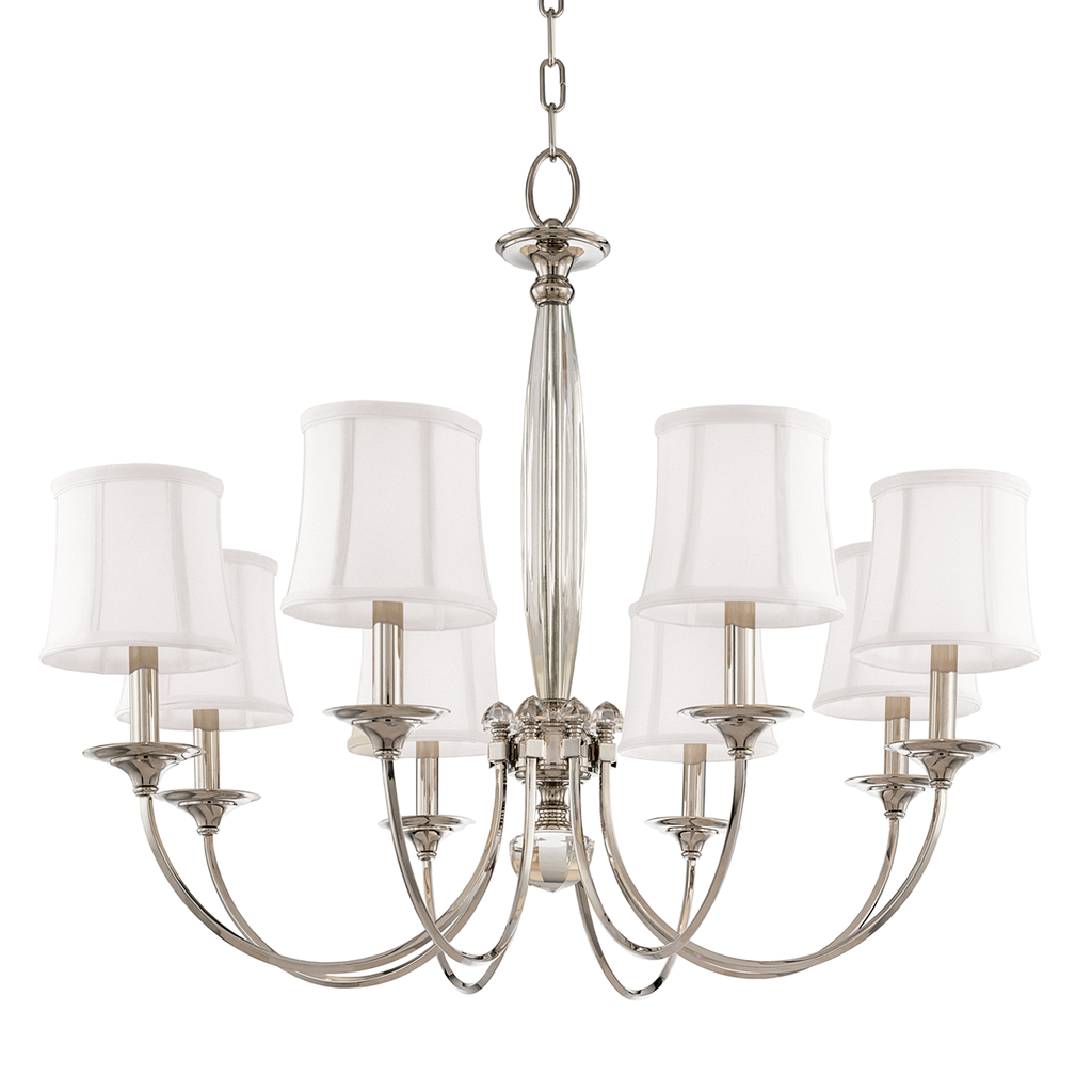 Rockville Chandelier 26" - Polished Nickel