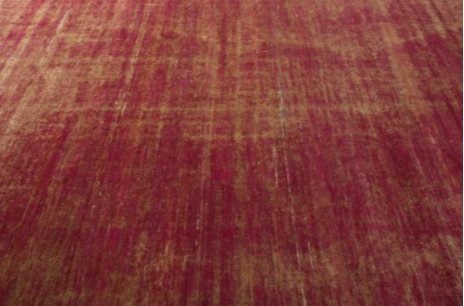 Handmade Modern Rug Red And Gold Abrashed Striped Pattern By Rug & Kilim