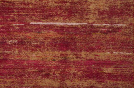 Handmade Modern Rug Red And Gold Abrashed Striped Pattern By Rug & Kilim