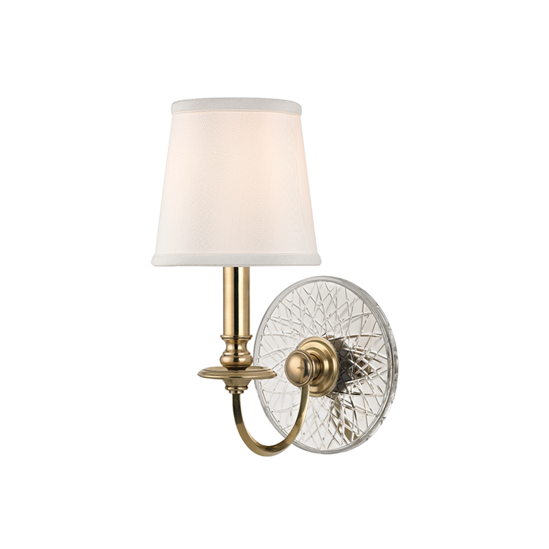 Yates Wall Sconce 6" - Aged Brass