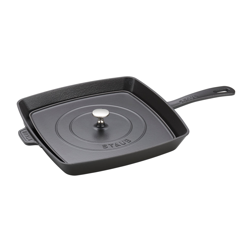 12" Square Grill Pan & Press Set