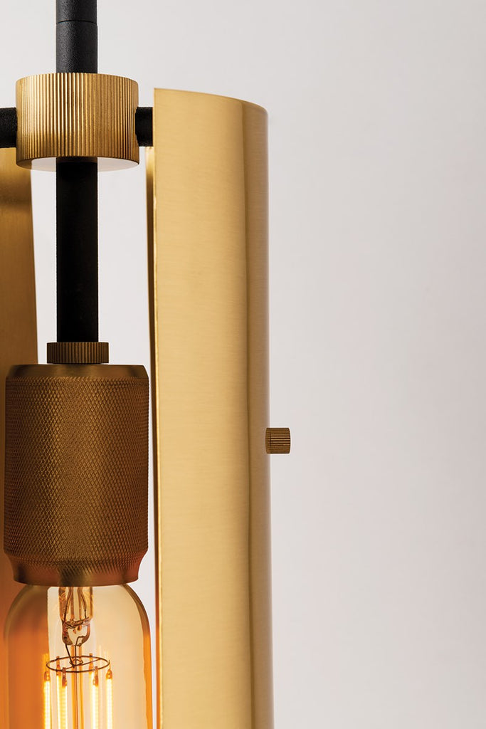 Emerson Island Light 37" - Carbide Blk & Brushed Brass