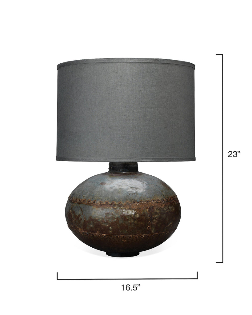 Caisson Table Lamp-Grey-1CAIS-TLGM