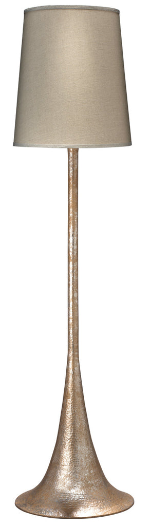 Hammered Metal Floor Lamp-Champagne