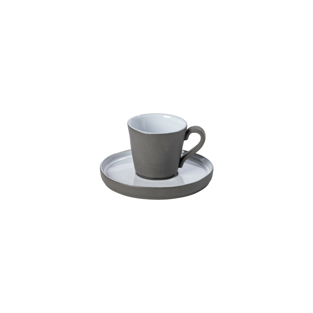 Lagoa Ecogres Set of 4 Coffee Cups & Saucers