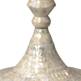 Ornate Pillar Floor Lamp-Cream